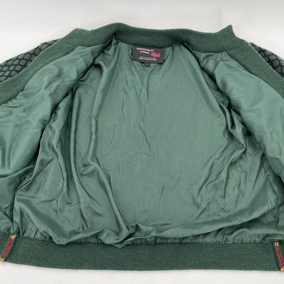 Northfjord of Norway Lined Wool Cardigan Sweater Womens‎ Large Green - Picture 4 of 8